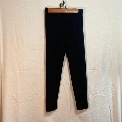 Aeropostale Black Fleece Leggings Womens Size S Comfortable Athleisure Pants - Image 1 of 4