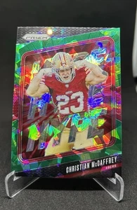 2024 Panini Prizm Christian McCaffrey Hype Green Ice Prizm #5 49ers - Bild 1 von 2