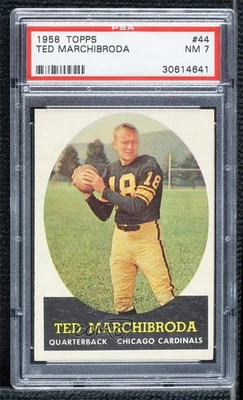 1958 Topps Ted Marchibroda #44 PSA 7 - Image 1 of 2