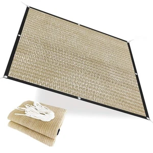 HDPE 50% Sun Block Garden Netting Mesh - Beige (6' x 20', Beige) - Picture 1 of 5