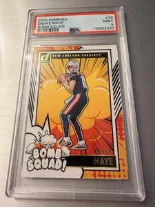 2024 Donruss Drake Maye Bomb Squad #28 PSA9 Rookie RC - Bild 1 von 2