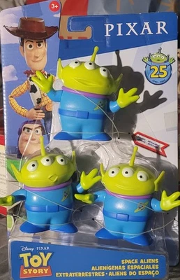 Paquete de 3 figuras Pixar Toy Story Space Aliens 2020 nuevo en paquete sellado posable 25 aniversario Foto 1 de 4