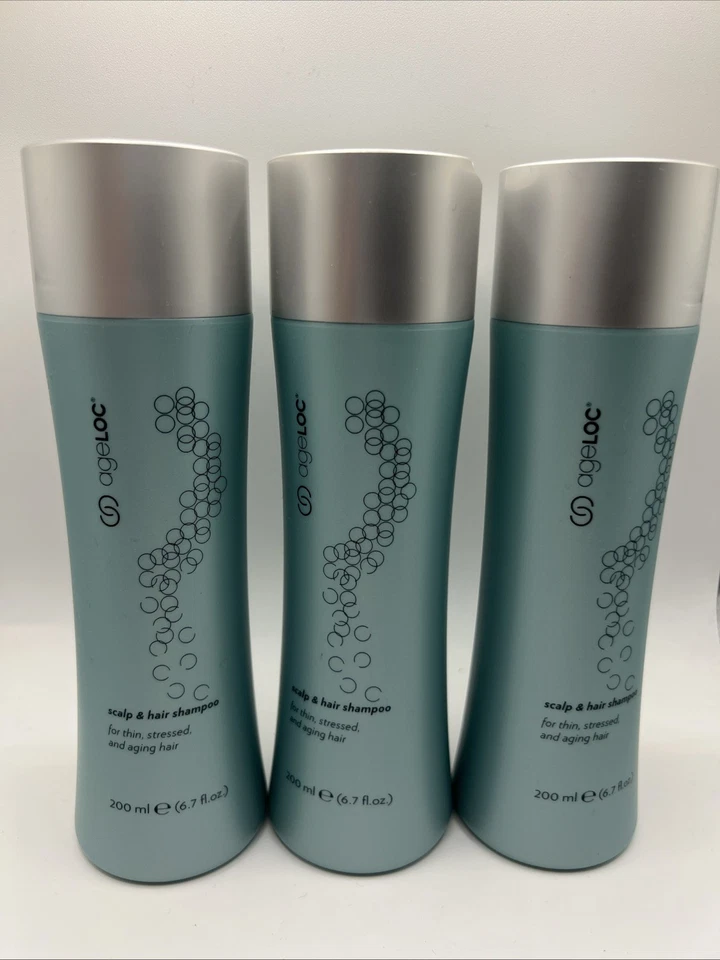 (3) Nuskin ageLOC Nutriol Scalp & Hair Shampoo Nu Skin 6.7fl oz 200 ml Lot of 3 - Image 1 of 1