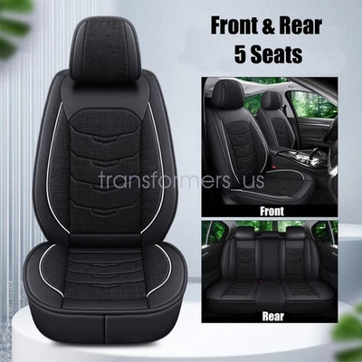 Full Surround Set For Mercedes-Benz Car 5-Seat Cover PU Leather Cushion Cover - Image 1 of 4