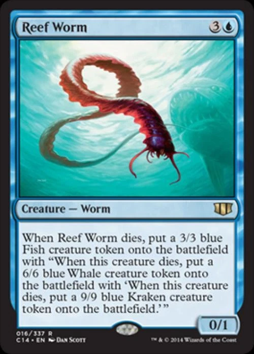 Reef Worm - Medium Play MTG Commander 2014 Edition - Image 1 of 1