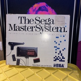 Sega Master System Power Base Console CIB MINTY w/ Light Phaser Model 1