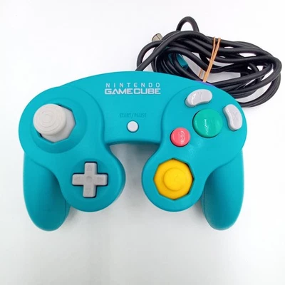 Nintendo GameCube Official Controller Emerald Blue Working From Japanese - Image 1 of 4