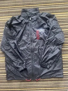Vintage 1990s Black Adidas Bayern Munich Football Club Windbreaker XL - Picture 1 of 11
