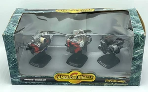 1999 Ertl Sammlerstück Corvette Motor Set Modell American Muscle 1957, 1967, 1997 - Bild 1 von 7