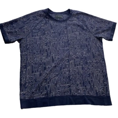 Sudadera Sean John Estampado Lineal Manga Corta Cielo Nocturno Talla 2XL Hip Hop Y2K Foto 1 de 4