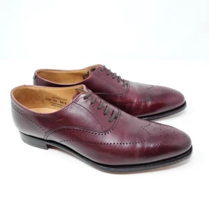 Crockett & Jones Weybridge Wingtip Oxford Burgundy Calf EU 40,5 UK 6,5 US 7,5 E - Picture 1 of 11