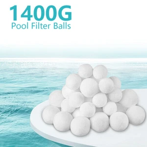 3.1 lbs Pool Filter Balls, Fiber Filtration Media for Swimming Pool Sand Filters - Picture 1 of 10