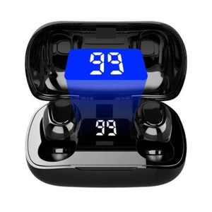 Stereo Music Wireless Bluetooth Earphones Earbuds Hands-free Earpieces Headsets - Picture 1 of 9