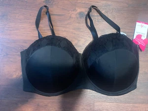 Ashley Stewart Butterfly Convert Underwire Padded Push Up Bra Size 44DDD NWT - Picture 1 of 4