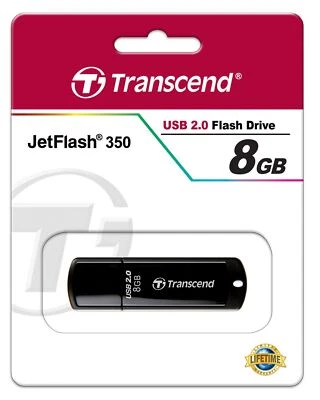 TRANSCEND JETFLASH 350 USB 2.0 8 GO. NEUF - Photo 1/2