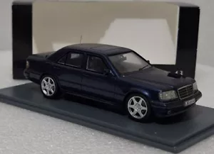 Mercedes-Benz E-Class E60 AMG W124 4-Door 1986 Blue Met 1:43 Neo 45540 RARE! (5) - Picture 1 of 16