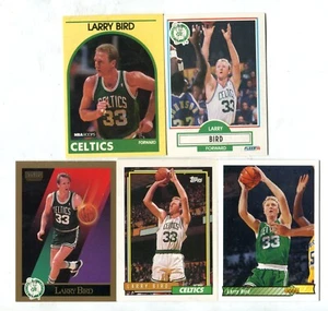 Larry Bird 5 Card Basketball Card Lot HOF BOSTON CELTICS INDIANA STATE (LOT 72) - Picture 1 of 1