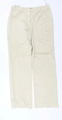 Coast Womens Beige Polyester Blend Trousers Size 14 L28 in - Image 1 of 4