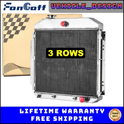 3Row Aluminum Radiator Fits 1957-1960 Ford F100 Truck 3.6L/4.4L/4.8L/5.8L New. Foto 1 de 4