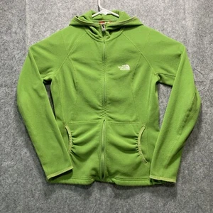 The North Face Hooded Sweatshirt Pockets Full Zip Green Womens Size Medium - Picture 1 of 13