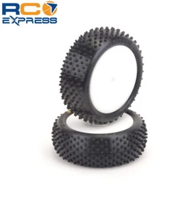 Schumacher Racing Mezzo Tyre Front 4WD - Silver - Pre-Glued SCHU6894 - Picture 1 of 1