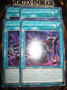 YU-GI-OH! PASSAGE VERS UN ROYAUME MYTHOLOGIQUE PLAYSET (LOT DE 4) BLVO-FR060 ED1 - Picture 1 of 1