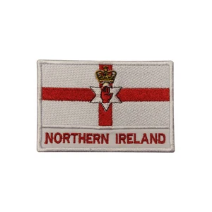 Northern Ireland Country Flag Patch Iron On Patch Sew On Badge Embroidered Patch - Picture 1 of 1