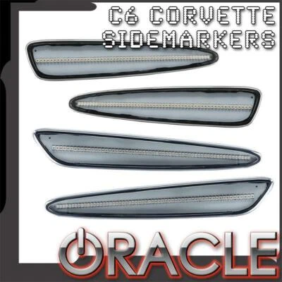 2005-2013 CHEVY CORVETTE C6 ORACLE CONCEPT SMD CLEAR LED SIDE MARKERS 4PC - Image 1 of 3