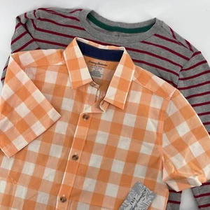 KONVOLUT Tommy Bahama Hemd mit Knopfleiste & gestreiftem T-Shirt Set Kinder Große L (10/12) - Bild 1 von 9