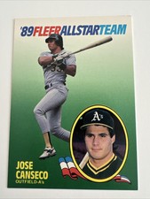 FLEER 1989 MLB Card All Star Team JOSE CANSECO Oakland A’s 🤣#2 EX-NM! ⚾️⚾️⚾️