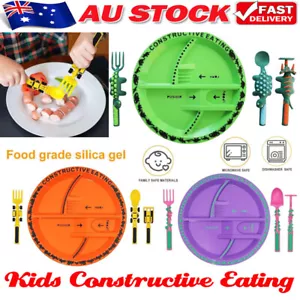 Kids Shovel Fork Spoon Cutlery Constructive Eating Tableware for Kitchen Gift FV - Picture 1 of 24