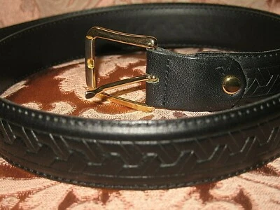 Echt Leder!! HEPCO Damen Gürtel 106 cm, mit Muster, 6 Löcher - Bild 1 von 4