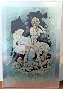 Marilyn Monroe Zombie! Print Limited #10/100 mit Echtheitszertifikat Tschad Hardin 12"X18" - Bild 1 von 3