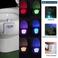 Toilet Night Light 8 Color LED Motion Activated Sensor Bathroom Seat
