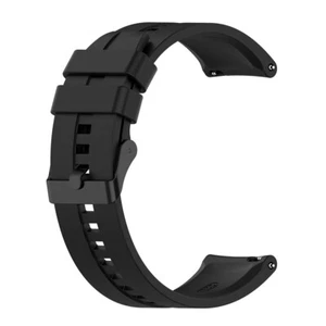 Cinturino in silicone da 22 mm per orologio GT 3 46 mm/cinturino GT Runner (nero - Zdjęcie 1 z 12
