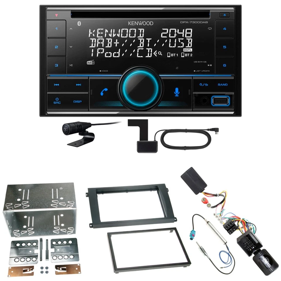 Kenwood DPX-7300DAB Doppel-DIN CD/MP3-Autoradio DAB Bluetooth USB iPod B WARE