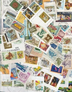 World Kiloware Mixed / Unsorted Stamps On Paper - 100g - Picture 1 of 3