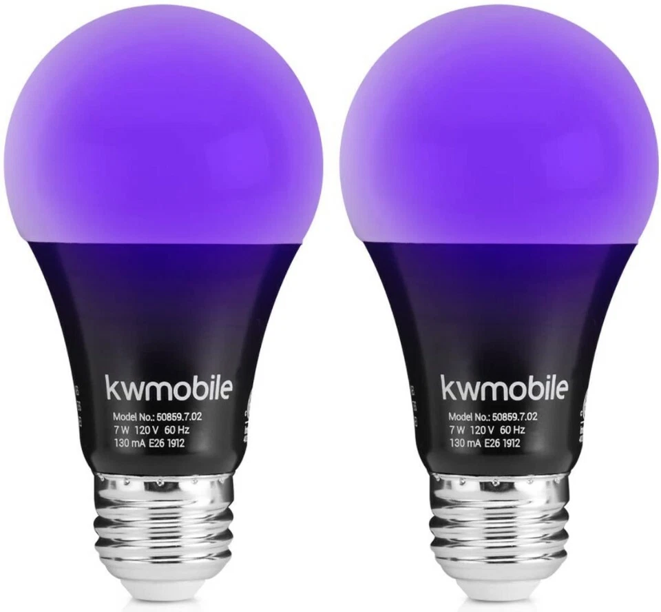 2pack Led Ultraviolet Black Light Uv Bulb Glow in the Dark Ultra Violet Neon NEW - Image 1 of 4