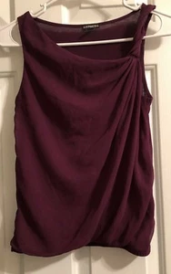Express Damen XS weinrot drapiert ärmellose Tops Shirts gedreht - Bild 1 von 3