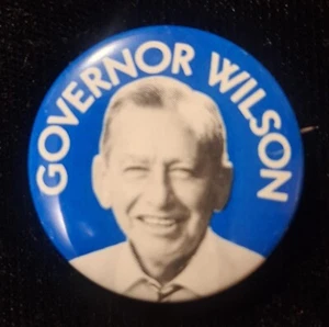 1973 MALCOM WILSON Governor "Governor Wilson" NY 7/8" Vintage Pinback Button - Picture 1 of 1