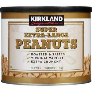 KIRKLAND SIGNATURE Super Extra Large Peanuts Roasted & Salted Virginia Variety