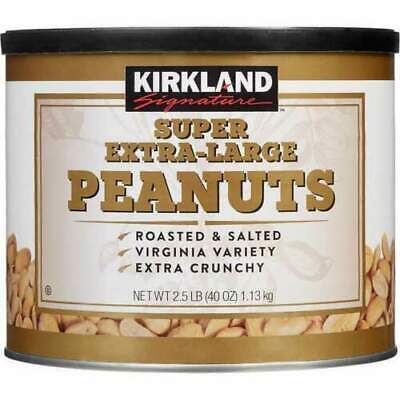 KIRKLAND SIGNATURE Super Extra Large Peanuts Roasted & Salted Virginia Variety • 29.99$