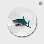 Aggressive Shark | 4'' X 4'' Round Decorative Magnet