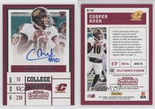 2017 Panini Contenders Draft Picks College Ticket Cooper Rush Rookie Auto RC