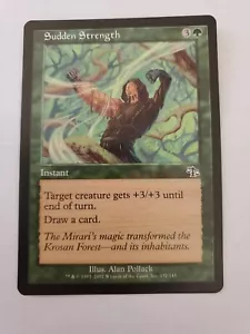 MTG Magic The Gathering Card Sudden Strength Instant Green Judgment 2002 - Picture 1 of 2