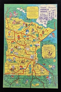 Farb-PC ~ Hotel Francis Drake ~ Minneapolis postfrisch ~ nicht verschickt - Bild 1 von 3