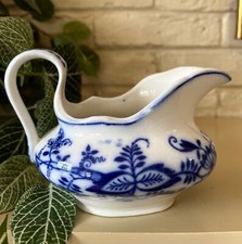 Antique George Borgfeldt Co England Meissen Series Blue&White Gravy Boat  c1913