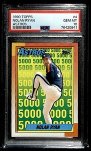 1990 Topps Nolan Ryan PSA 10 Houston Astros #4 Astros
