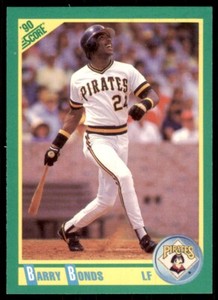 1990 Score. Barry Bonds Baseball Cards #4