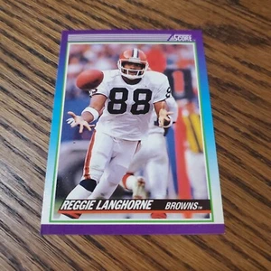 Reggie Langhorne 1990 NFL Score #186 Cleveland Browns - Imagen 1 de 2